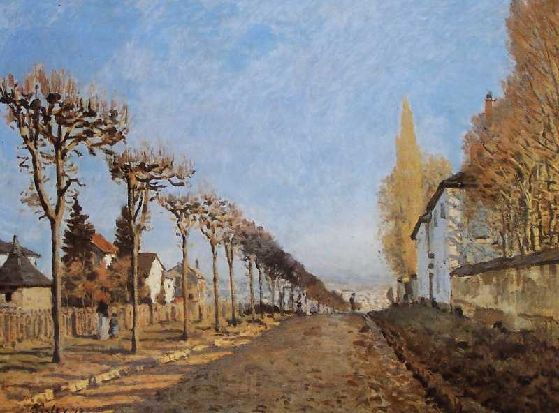 Alfred Sisley The lane of the Machine by Alfred Sisley in 1873 Norge oil painting art